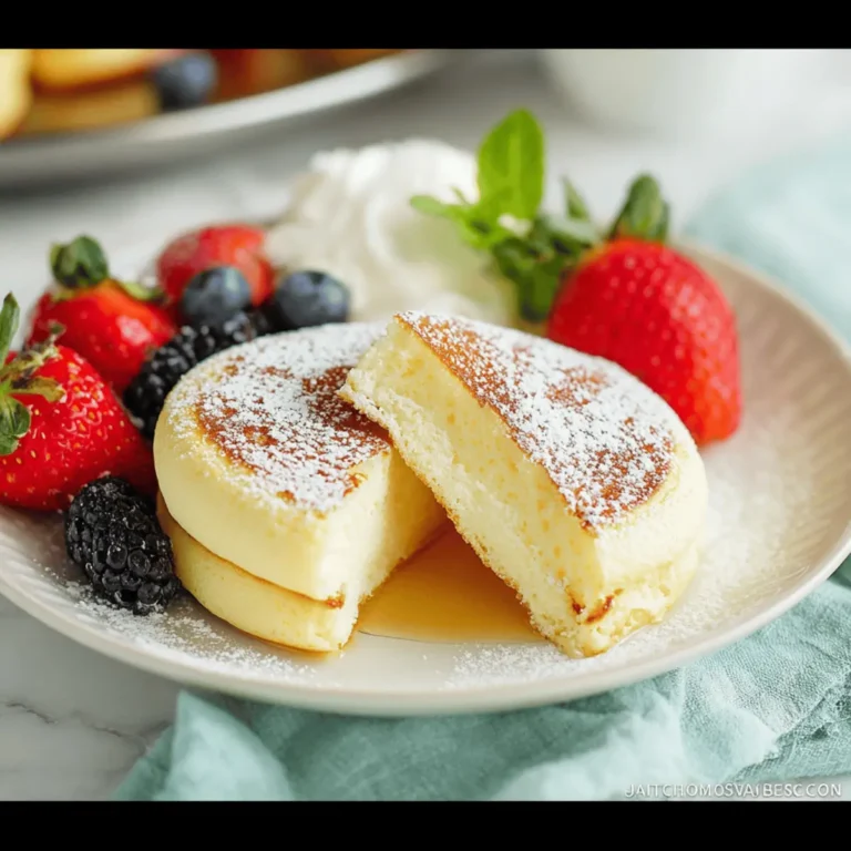 Fluffy Japanese Soufflé Pancakes