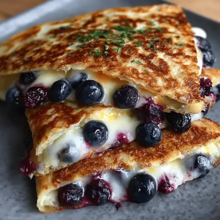 Blueberry Breakfast Quesadilla