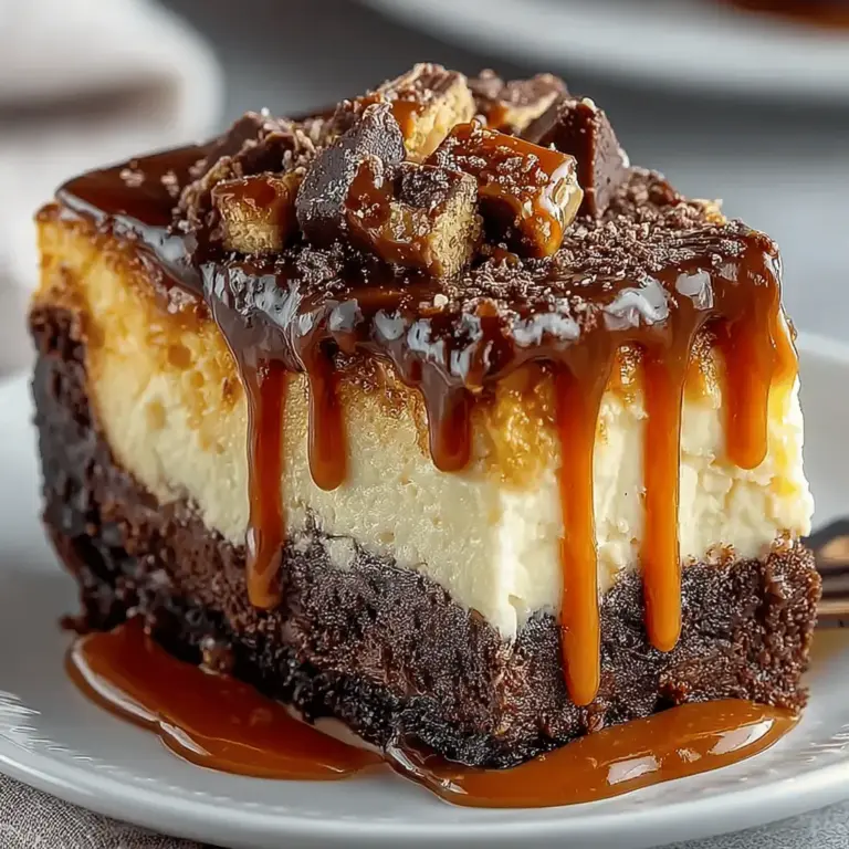 Caramel Brownie Cheesecake