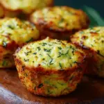 Crispy Parmesan Zucchini Muffins