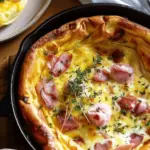 Ham and Cheese Dutch Baby