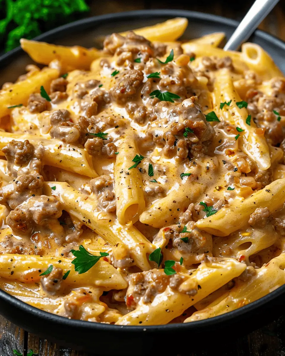 High Protein Creamy Beef Pasta for Easy Weeknight Dinners