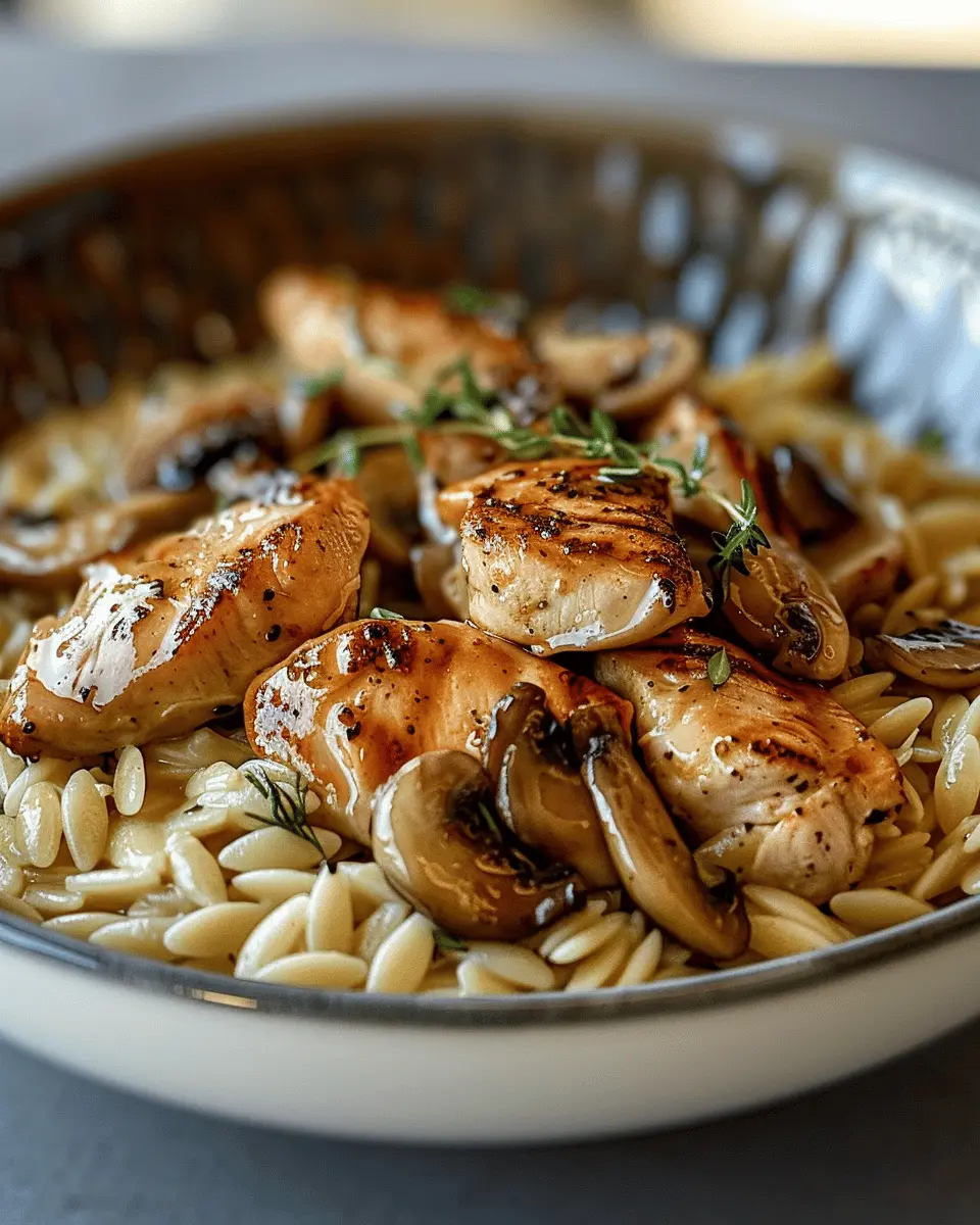 Marsala Chicken Orzo Delight: Easy Comfort for Home Cooks