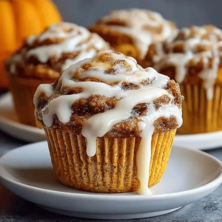 Pumpkin Cinnamon Roll Muffins