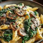 Spinach Mushroom Pasta