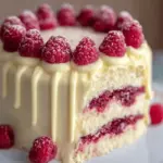 White Chocolate Raspberry Cake