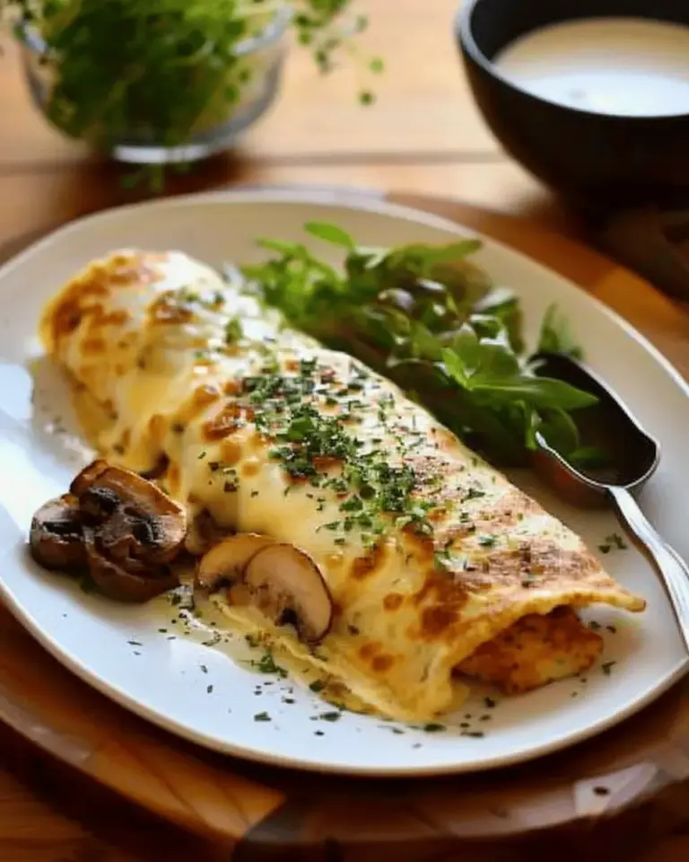 Chicken and Mushroom Crepe Recipe
