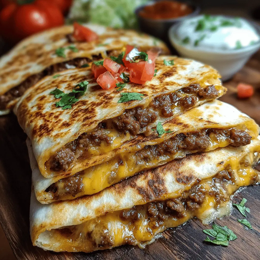 Smashburger Quesadillas: A Juicy Twist on Comfort Food Delight