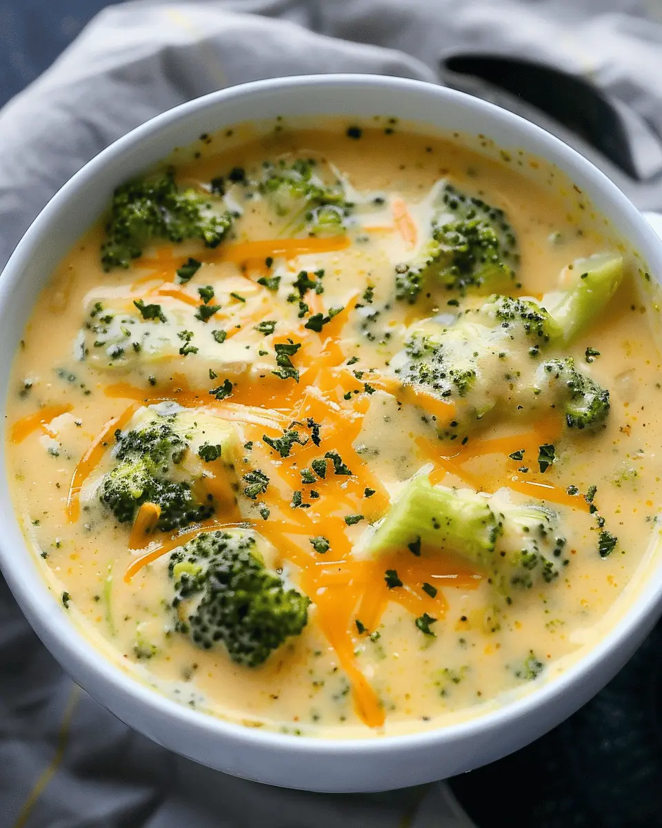 30 Minute Broccoli Cheddar Soup: Easy Comfort in a Bowl