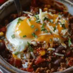 Breakfast Chili and Eggs