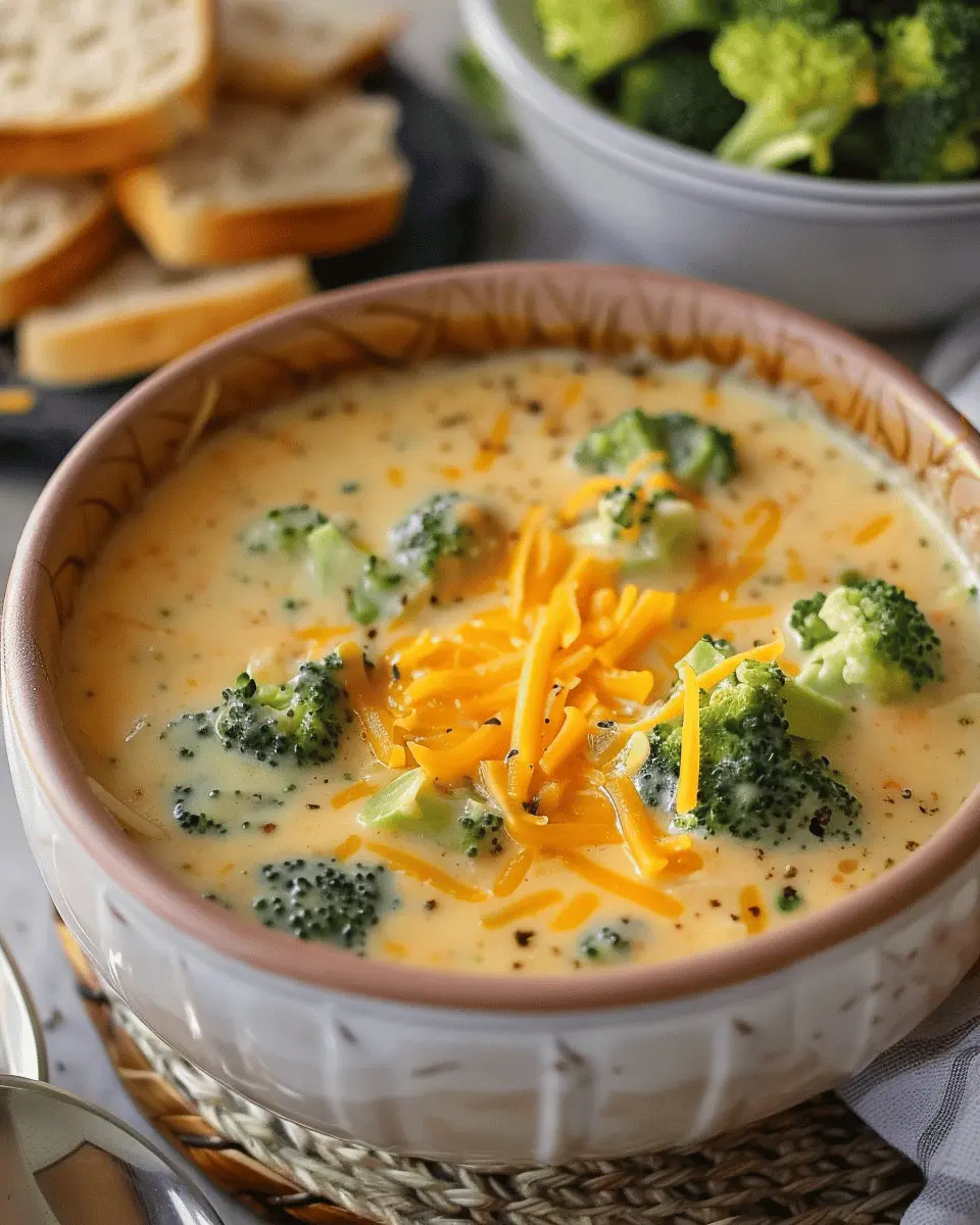 Broccoli Cheese Soup: The Best Comfort Food with Turkey Bacon