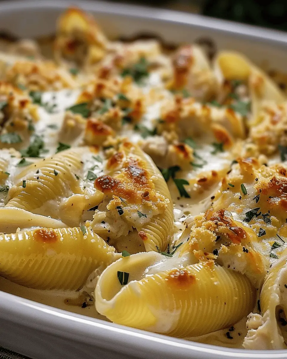 Chicken Alfredo Stuffed Shells: Indulgent Comfort Food Delight