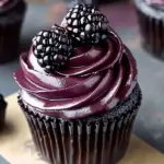 Irresistible Dark Chocolate Blackberry Cupcakes