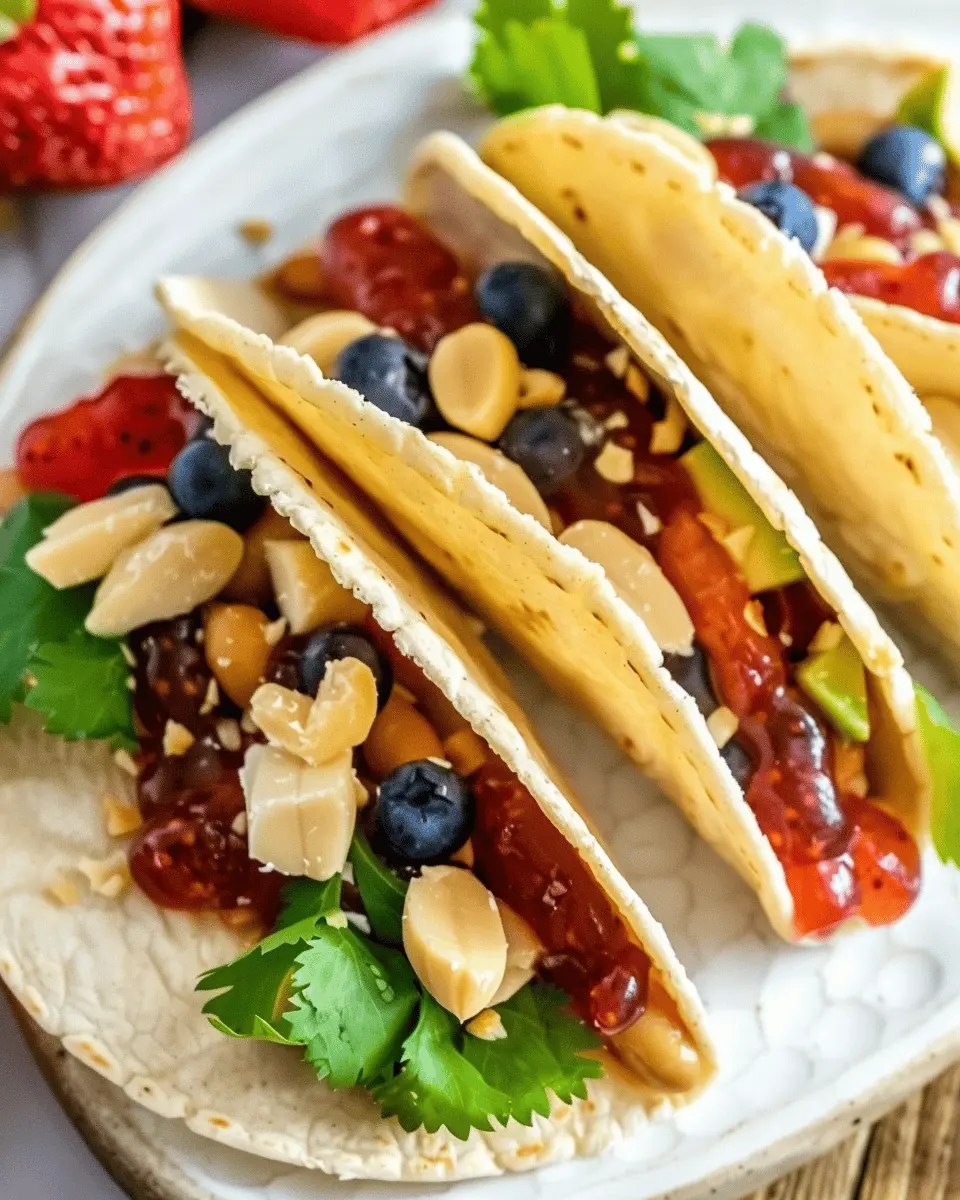 Peanut Butter and Jelly Tacos: The Easy, Indulgent Twist You Need