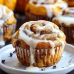Pumpkin Cinnamon Roll Muffins