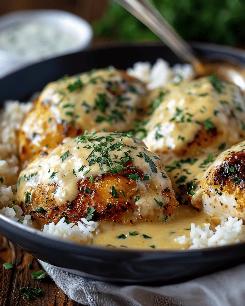 Sizzle Up Creamy Smothered Chicken and Rice for Cozy Nights