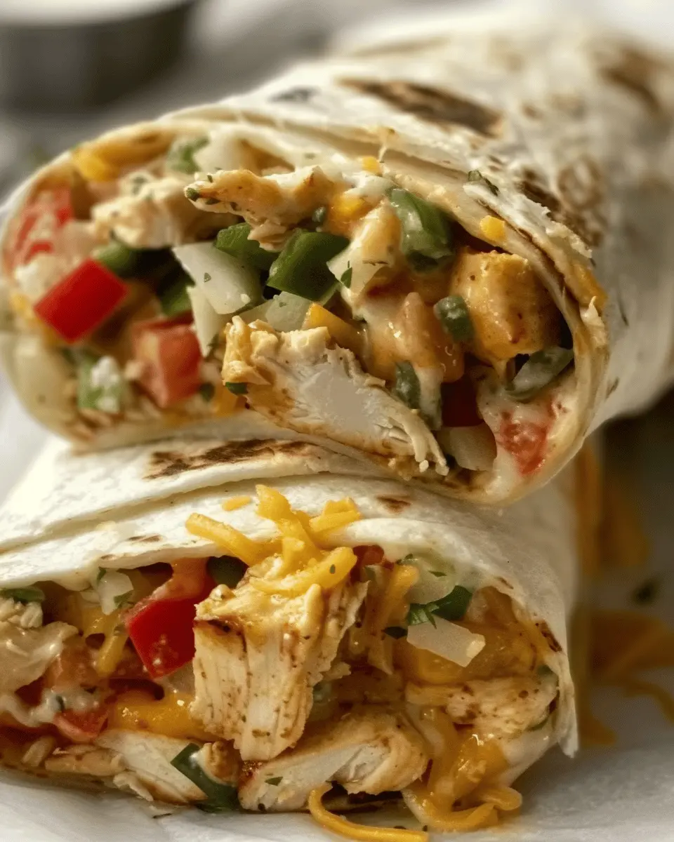 Chicken Bell Pepper Ranch Burritos: Easy and Flavorful Meal Idea