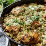 Salsa Verde Chicken & Rice Skillet