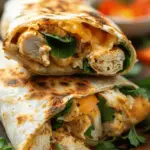 Cheesy Garlic Chicken Wraps
