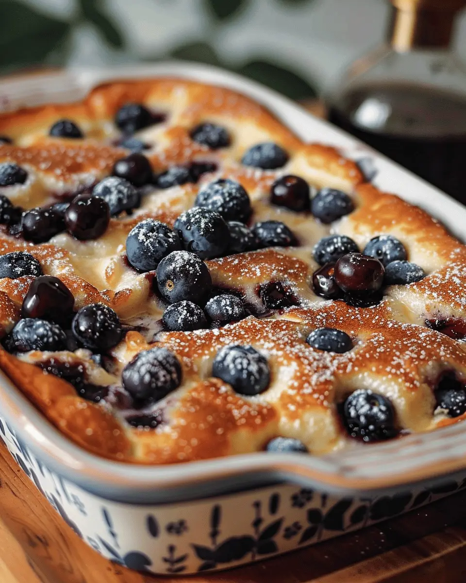 Blueberry Buttermilk Pancake Casserole: Easy and Indulgent Treat