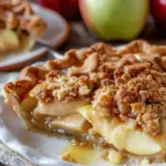 Apple Custard Pie with Cinnamon Streusel