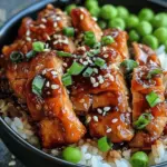 Sticky Chicken Rice Bowls Recipe