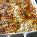 French Onion Orzo Bake