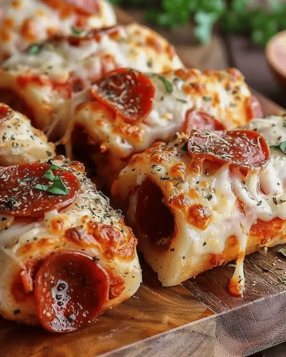 High Protein Pepperoni Pizza Rolls