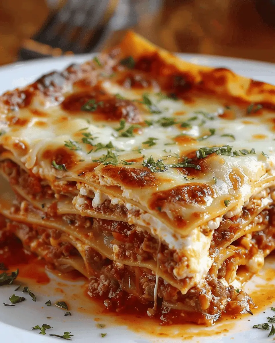 Million Dollar Lasagna: Indulgent Layered Delight with Turkey Bacon and Chicken Ham