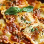 Crockpot Ravioli Lasagna
