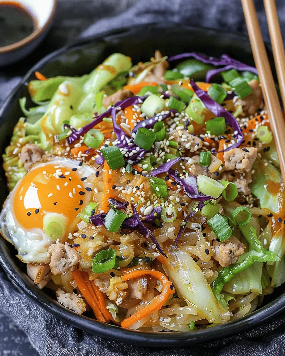 Egg Roll in a Bowl: Easy Turkey Bacon & Beef Delight
