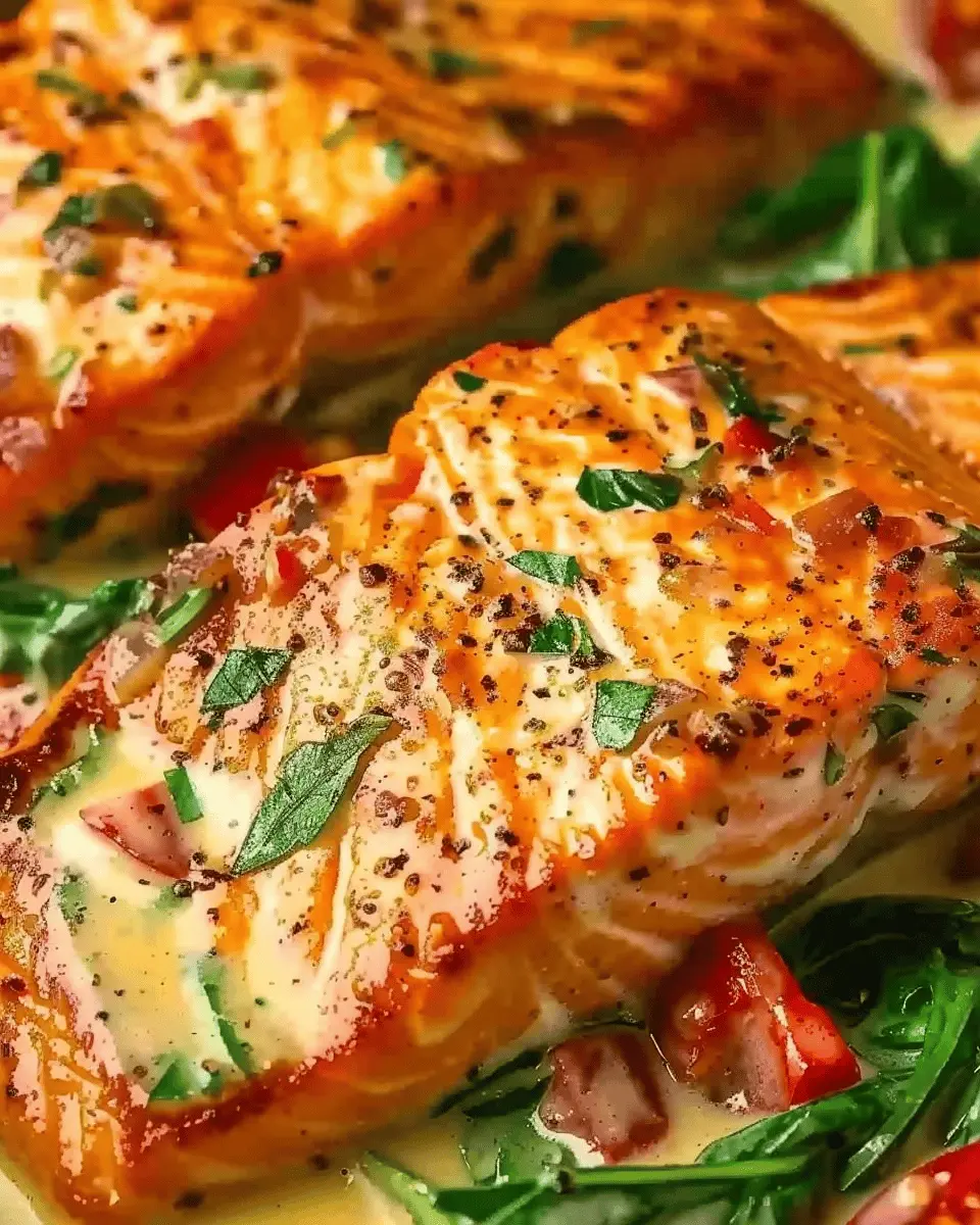 Salmon in Roasted Pepper Sauce: A Juicy Twist on Comfort Food