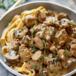 Slow Cooker Beef Stroganoff