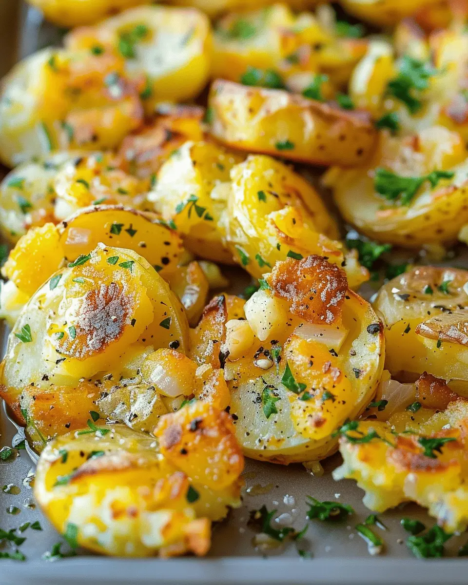 Smashed Potatoes with Garlic and Herbs: The Best Comfort Side