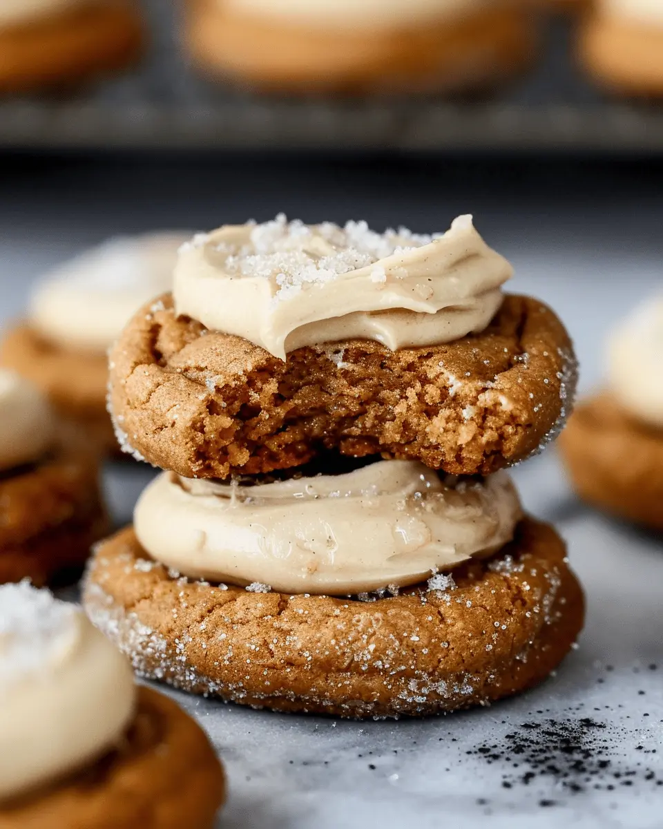 Healthy Pumpkin Cookies with Salted Maple Frosting for Fall Bliss