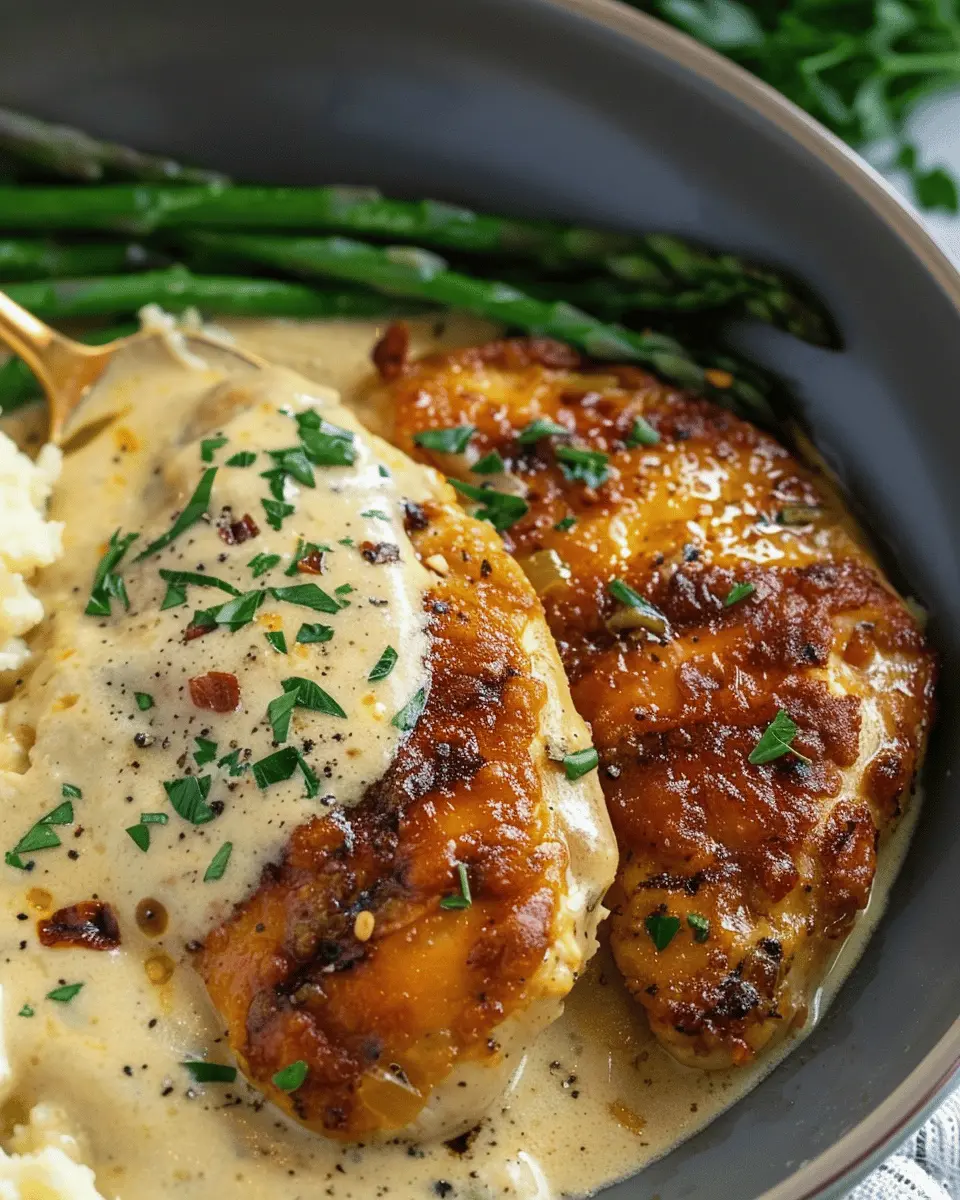 Creamy Garlic Chicken Delight with Turkey Bacon and Spinach