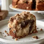 Marbled Banana Streusel Coffee Cake
