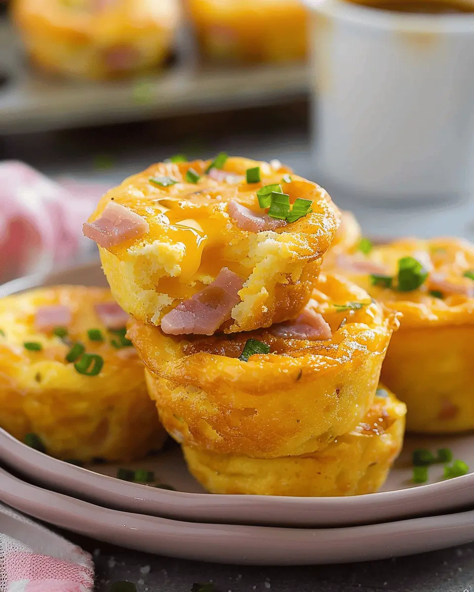 Ham and Cheese Egg Muffins with Turkey Bacon: Easy Breakfast Delight