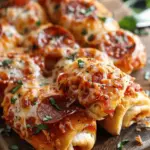 High Protein Pepperoni Pizza Rolls