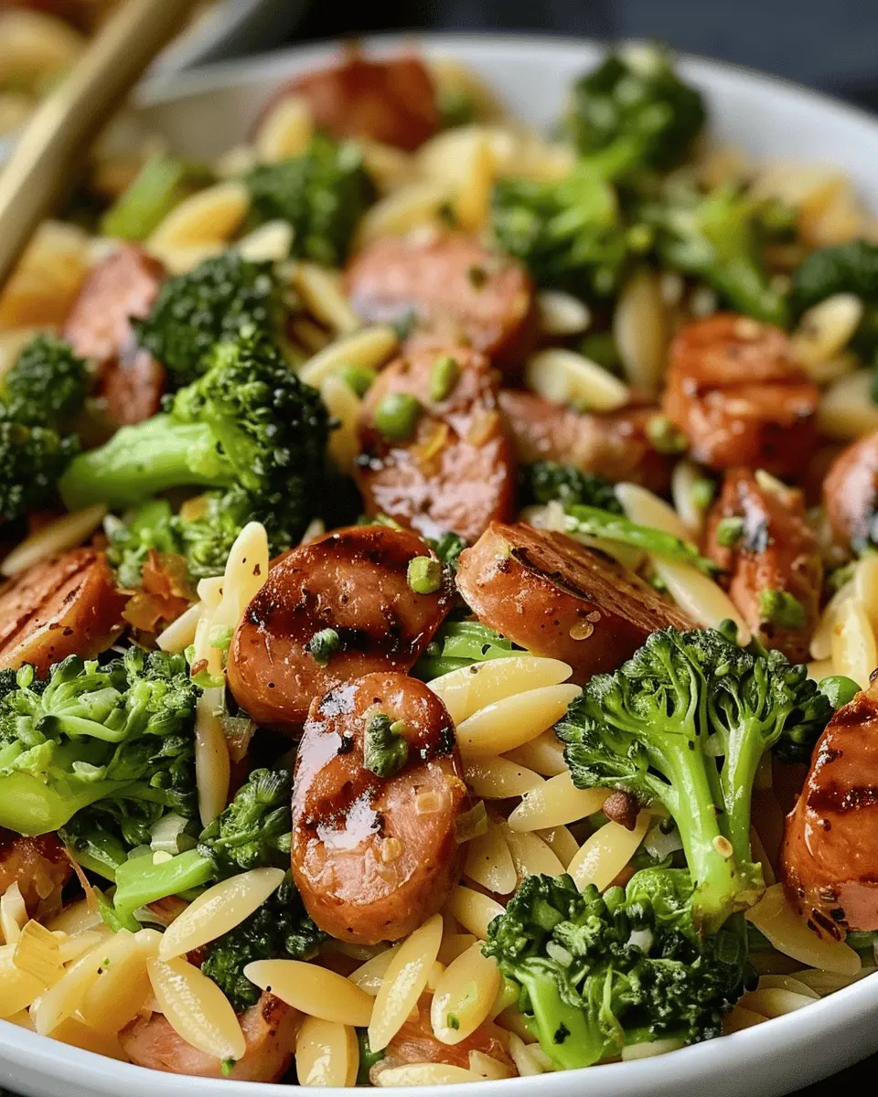 Chicken Sausage and Broccoli Orzo: A Simple, Flavorful Delight