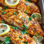 Spicy Lemon Garlic Baked Tilapia