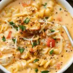 Creamy Cajun Chicken Pasta Soup