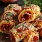 High Protein Pepperoni Pizza Rolls