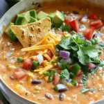 Creamy Vegetarian Tortilla Soup