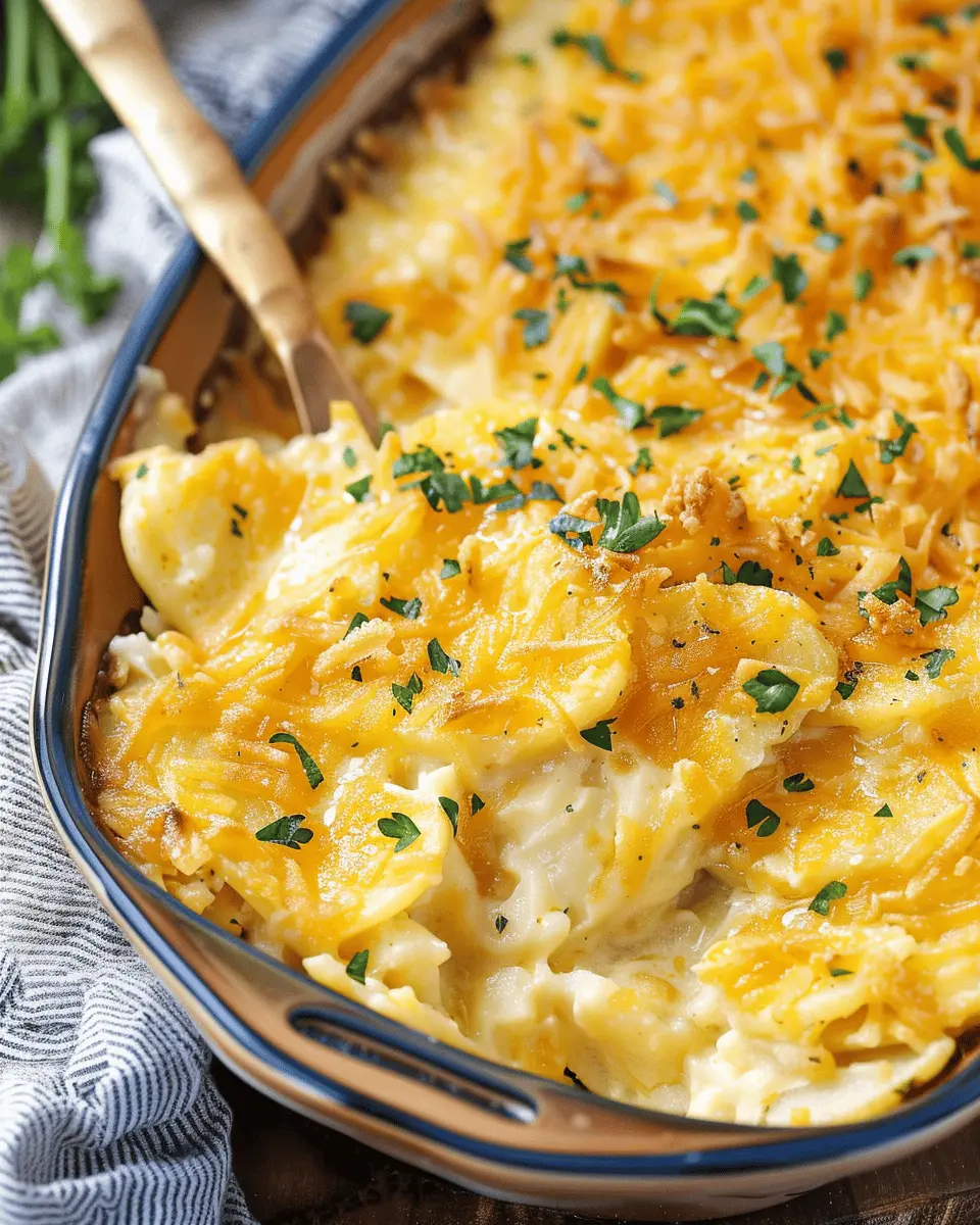 Funeral Potatoes: The Easy Comfort Food with Turkey Bacon and Chicken Ham