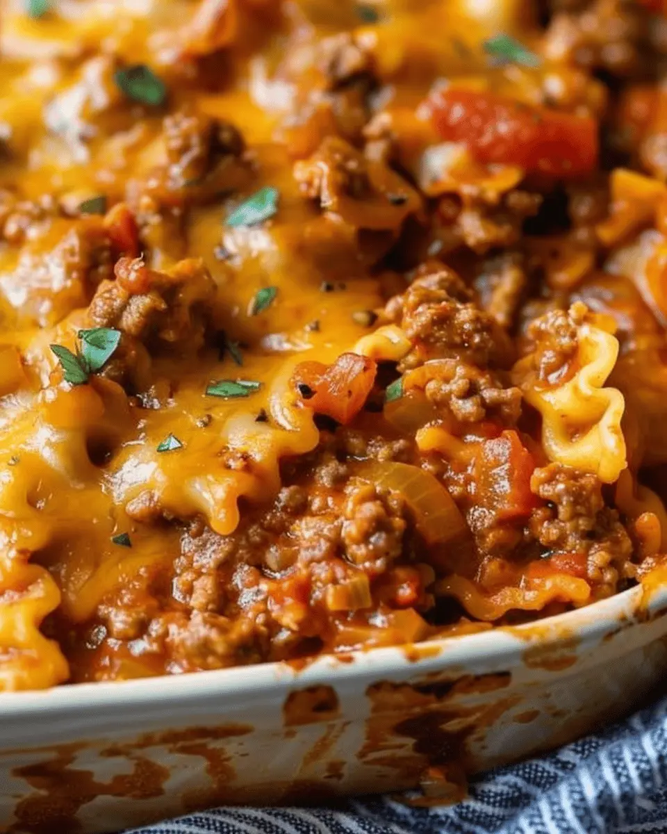 Sloppy Joe Casserole: Easy Comfort Food with Turkey Bacon and Chicken Ham