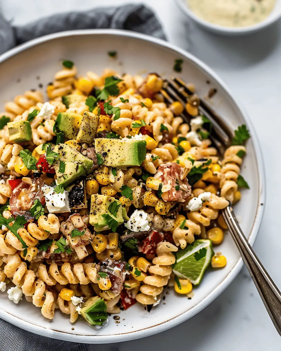 Mexican Street Corn Pasta Salad with Turkey Bacon: A Delicious Twist
