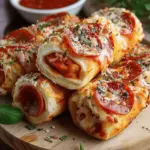 High Protein Pepperoni Pizza Rolls
