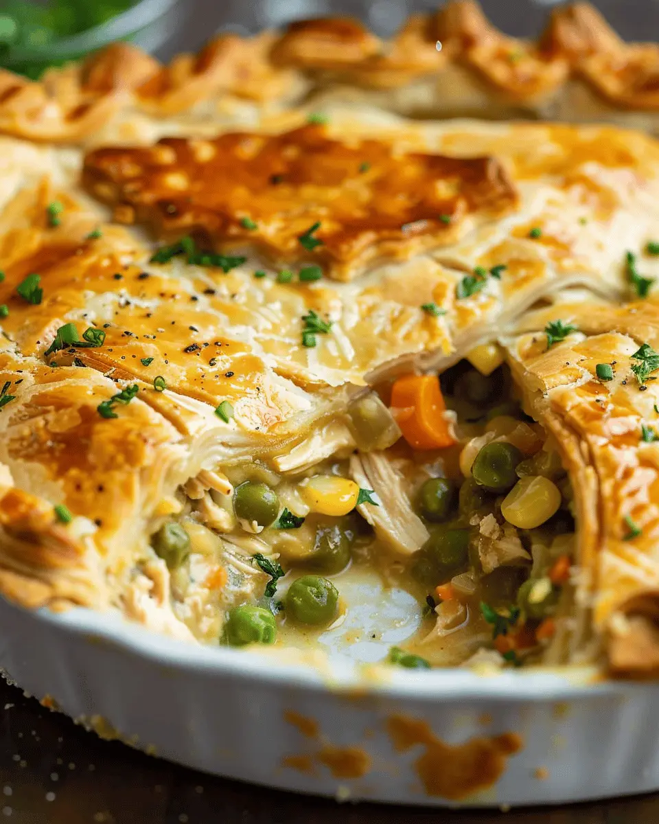 Chicken Pot Pie Recipe: Easy Comfort Food with Turkey Bacon and Chicken Ham