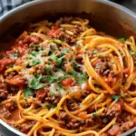 One Pot Cowboy Spaghetti
